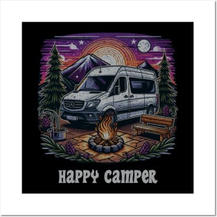 Happy camper sprinter van conversion Posters and Art